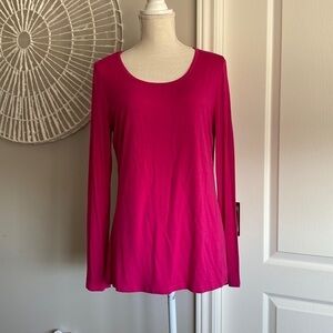 OThread & Co - Long Sleeve Tee, Soft Fabric, in Berry​​​​​​​​